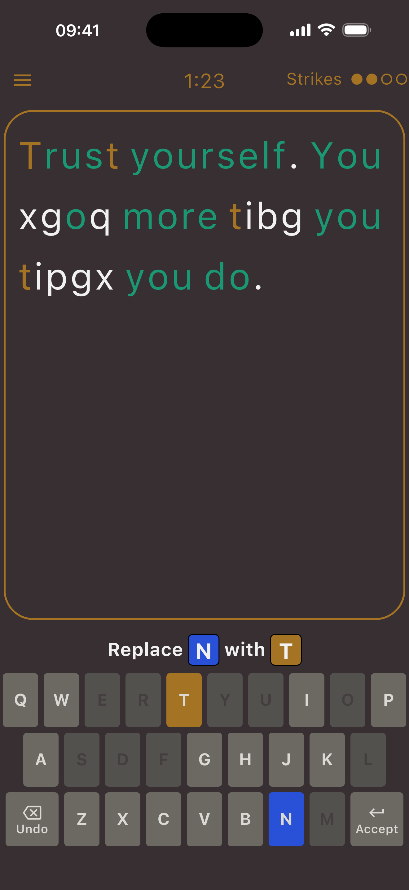 Quote Breaker gameplay